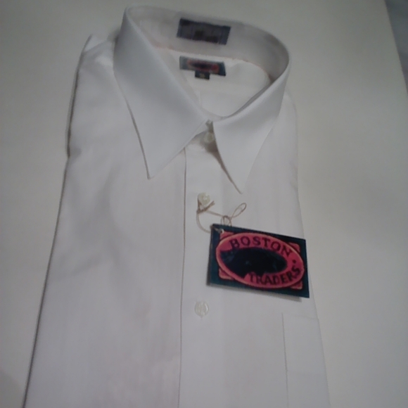 BOSTON TRADER'S MENS WHITE LONG SLEEVES DRESS SHIRT - Picture 4 of 12